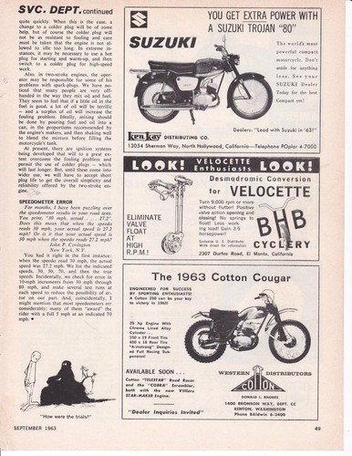 1963 cotton cougar 250cc - cougar,