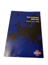 Classic Vintage Nissan 1998 Pan Europe Service Dealer List 1998 Book