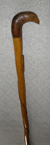 Antique walking stick hand - antique,