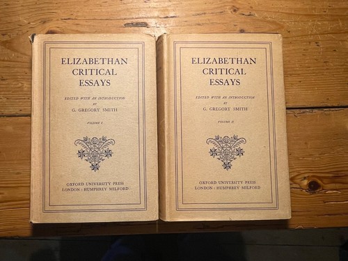 Elizabethan critical essays - critical, 2