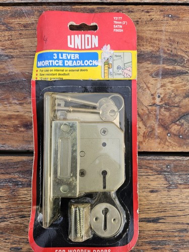 Union lever mortice deadlock - 3,
