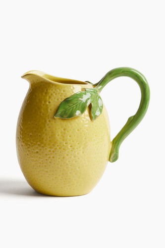 Lemon with leaf ceramic - with,