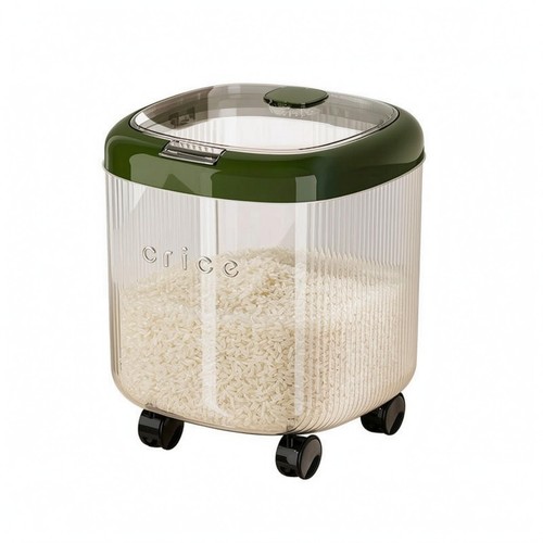 Wheeled rice bin caster - rice,