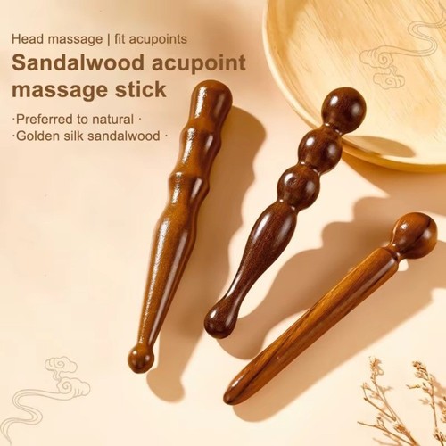 Wooden foot massage stick - wooden,