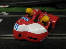 SCALEXTRIC C238 HONDA MOTORBIKE & SIDE CAR, FAST AND SERVICED. MANY NEW PARTS.