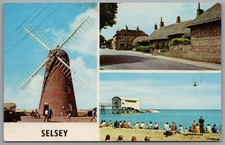 SELSEY - West Sussex Multiview Postcard Posted