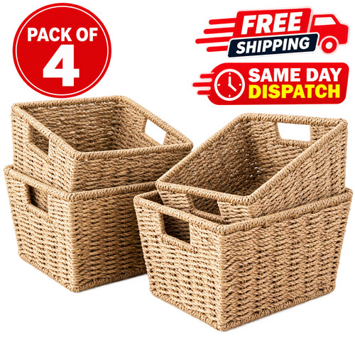 Seagrass storage baskets - baskets, set
