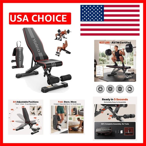 Adjustable gym bench 827lbs - adjustable,