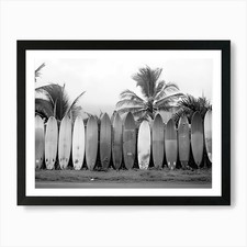 Surfboards Lined Up Art Print