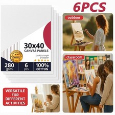 6PCS A3 BLANK CANVAS BOARD