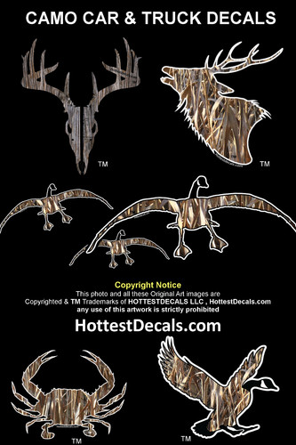 Camo truck car decal - car,