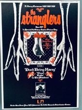 THE STRANGLERS 1979 original UK POSTER ADVERT DON'T BRING HARRY The Raven