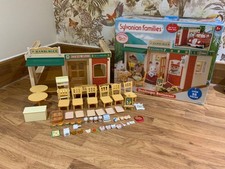 Sylvanian families calico RARE HAMBURGER RESTAURANT 100% boxed immaculate ❤️