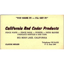 Claude Miller California Red
