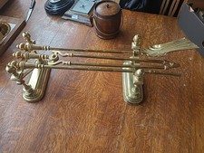 Antique brass fire - brass, companion