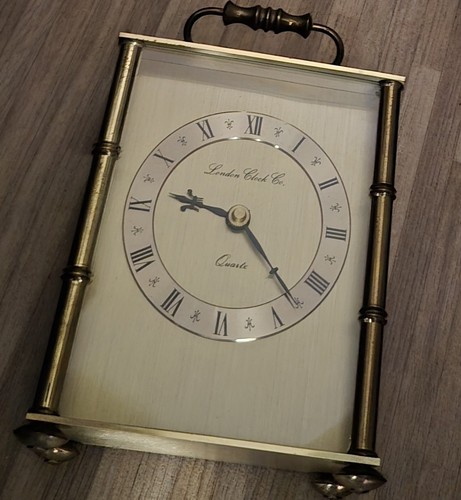 London clock quartz - , brass
