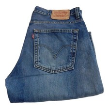 Levi 507 Bootcut Jeans Slim Fit Blue Waist 34 Leg 32 W34 L32 Zip Fly (Q7572)