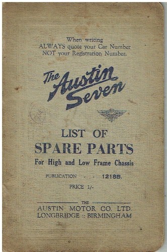 Austin seven high low frame - high,