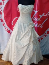 Wedding Dress size 10 ivory silk Alan Hannah, check measurements, D