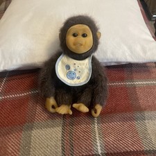 HOSUNG LITTLE MONKEY LOST - Brown Chimp Soft Plush Toy with Squeaker