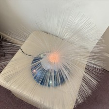 UFO FIBRE OPTIC LAMP  RETRO LIGHT DISPLAY COLOUR CHANGING