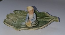 SHAMROCK POTTERY Made In Ireland Pixie Sitting On A LeAf Good Condition