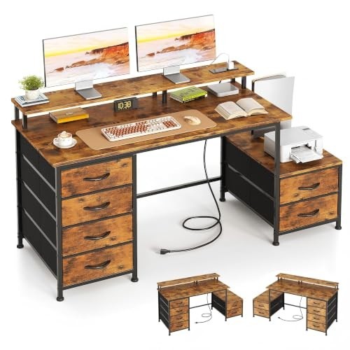 128 computer desk with - computer,