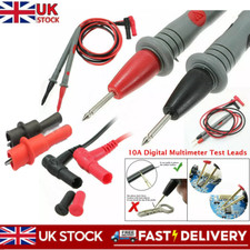 Digital Multimeter Test Leads 10A Quality Extension Lead Probes Volt Meter Cable