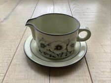 HORNSEA LANCASTER VITRAMIC CORNROSE GRAVY JUG & SAUCER