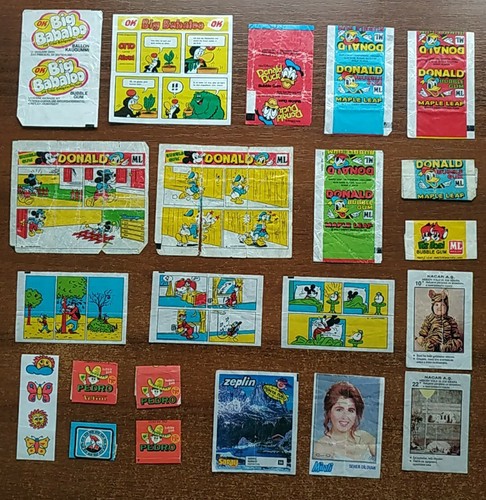 Chewing gum wrappers - ., vintage