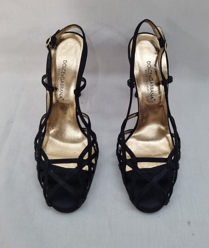 Dolce gabbana black strappy - dolce, &