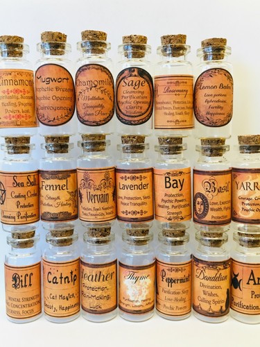 Witch herb jar bottle - ,