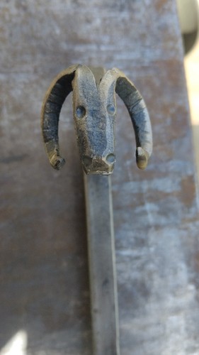 Blacksmith made rams - rams, head