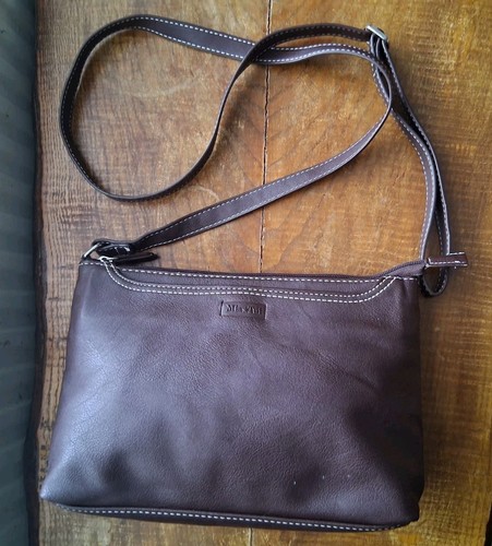 Brown shoulder cross body bag - brown,