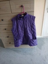 Ladies Purple Gilet Size L