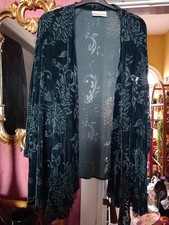 Beautiful seafoam devore velvet Spirito Di Artigiano Size 16 jacket.Arty,party