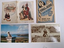 Vintage Scottish Ephemera;  Rob Roy'whiskey, Burns Songbook; Scottie & Poodle pc