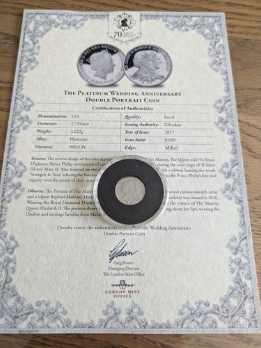 Platinum wedding anniversary - platinum,