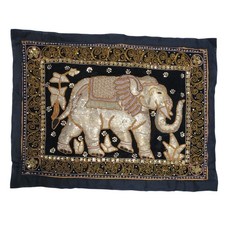 Burmese kalaga beaded elephant - burmese,