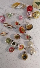 Vintage Glass Christmas Baubles Small