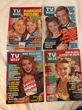 Kylie Minogue TV Week x4 magazines / covers 1988 - 1990 RARE and hard to find