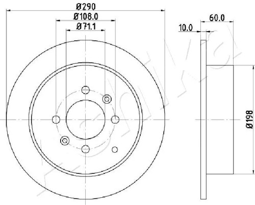 Brake disc 00 - 2x, 61-00-0616