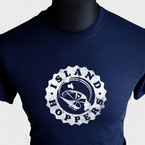 Island hoppers shirt retro - island,