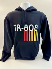 Retro Roland TR808 Drum Machine Black Logo Hoodie Hoody : Size L Large  NEW