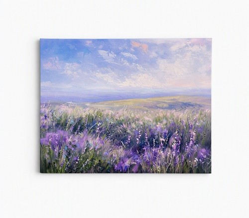 Lavender field landscape - lavender,