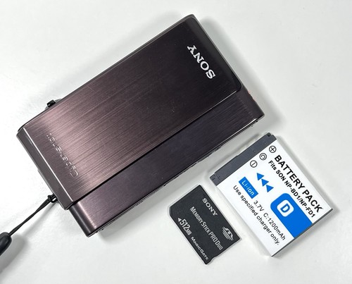 Sony cyber shot - sony, brown