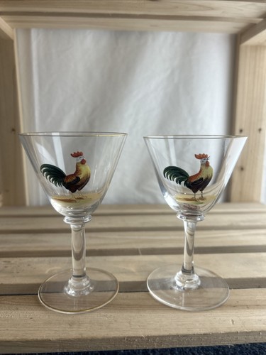 Pair antique cockerel - pair,