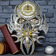 Steampunk Skull Wall Clock