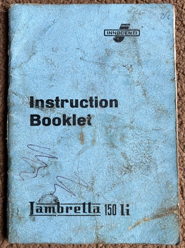 łambretta 150 instruction - 150, li