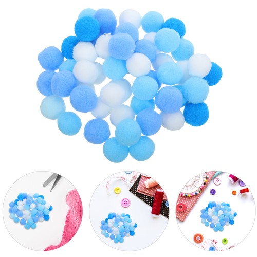 Assorted color soft plush pom - assorted,